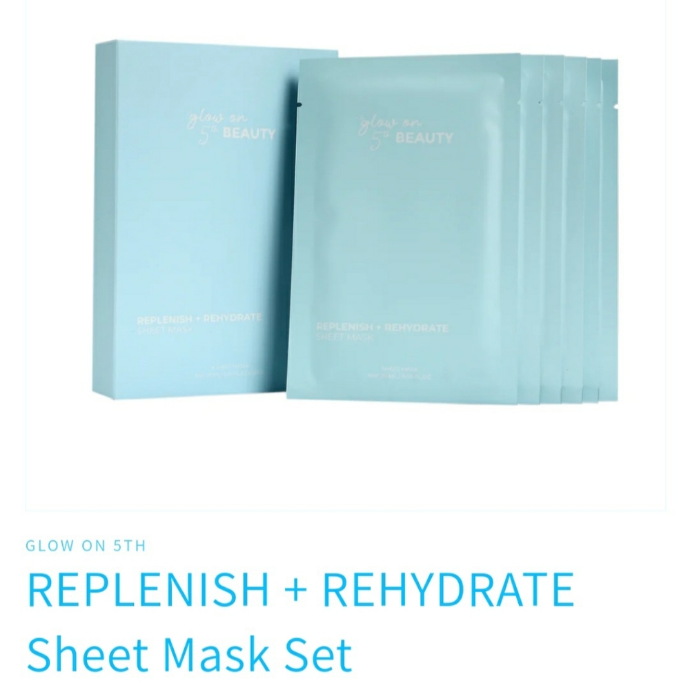 Glow on 5th Beauty Replenish + Rehydrate  Sheet Masks